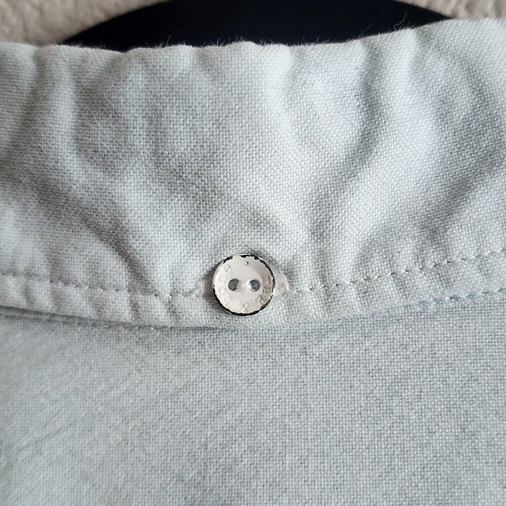 rag & bone Light Blue Short Sleeve Button-Down Shirt - Picture 10 of 12